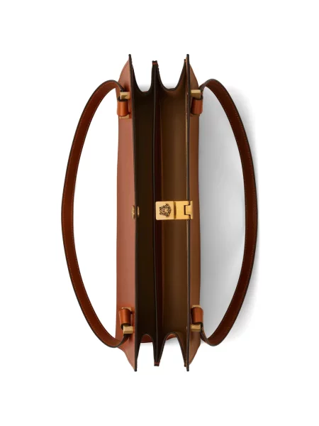 Geanta de piele Versace din piele maro