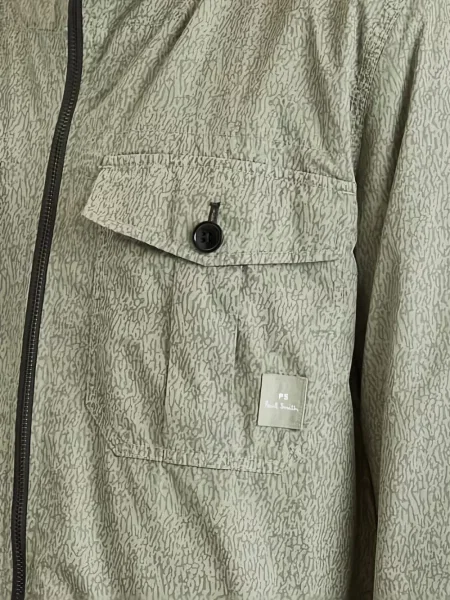 Geacă Ps Paul Smith cu glugă verde