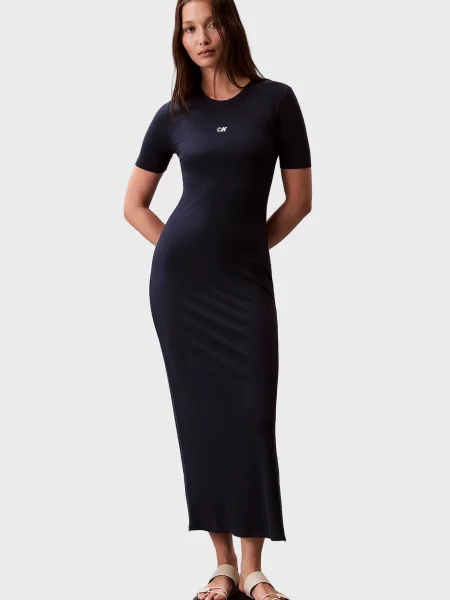 Джинсова сукня Calvin Klein Jeans з модала синя