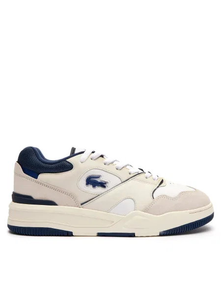 Olcsóbban. Lacoste white / navy férfi cipő. Méret: 43 EU fehér