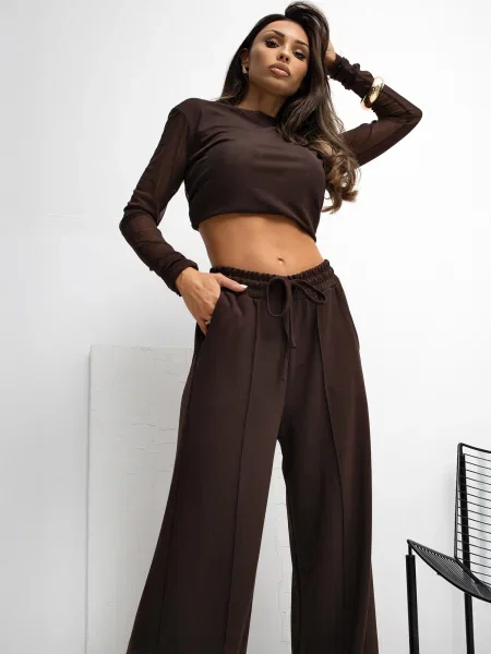 Pantaloni sport Rue Paris maro