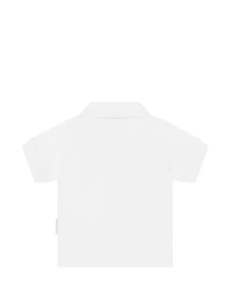 Koszulka polo dziecięca Moncler Grenoble biała