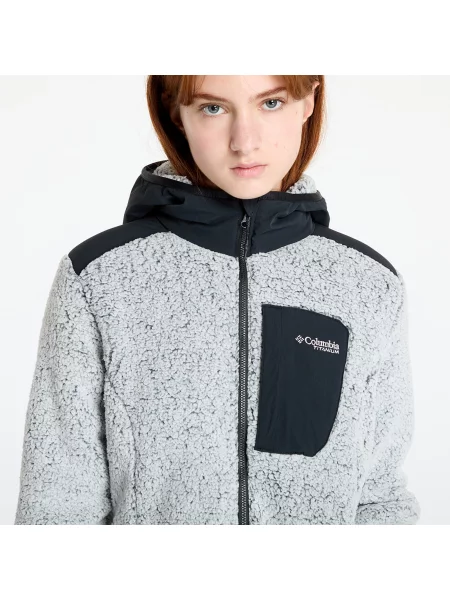 Mikina Columbia Arctic Crest Sherpa white / black bílá