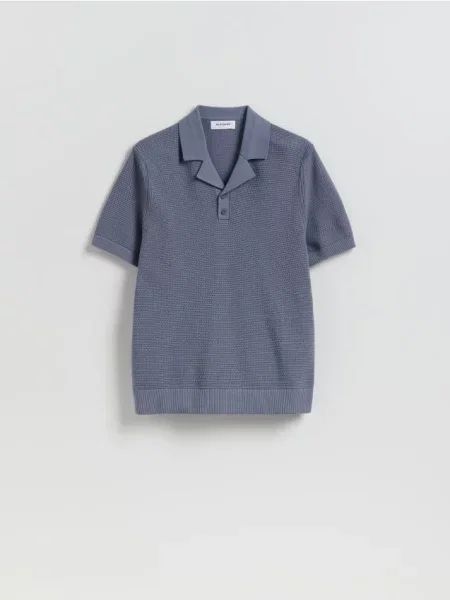 Tricou polo Reserved albastru