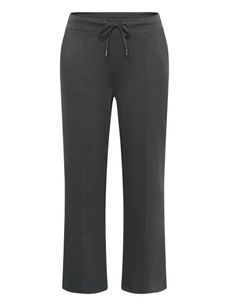 KAFFE CURVE Pantaloni închis gri