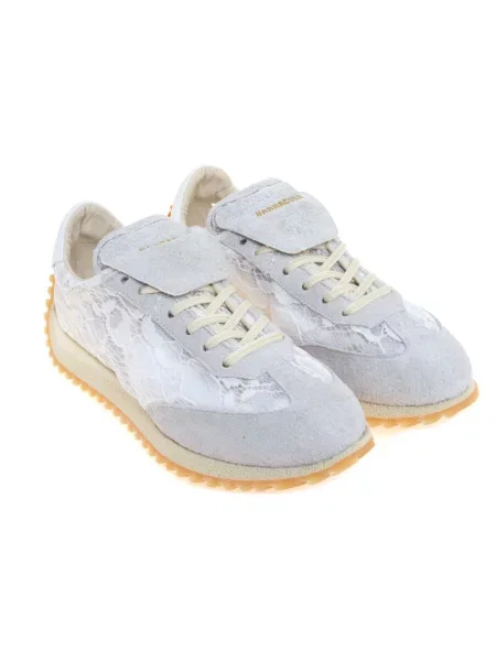 Sneakersy Barracuda zamszowe białe