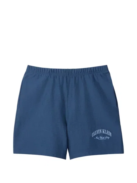 Pantaloni scurți Calvin Klein cu imagine albastru