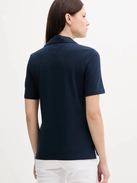 Polo tričko Tommy Hilfiger tmavomodrá