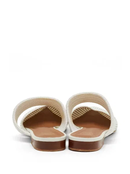 Papuci tip mules Malone Souliers alb