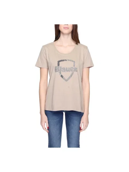 Koszulka Blauer z krótkim rękawem niebieska