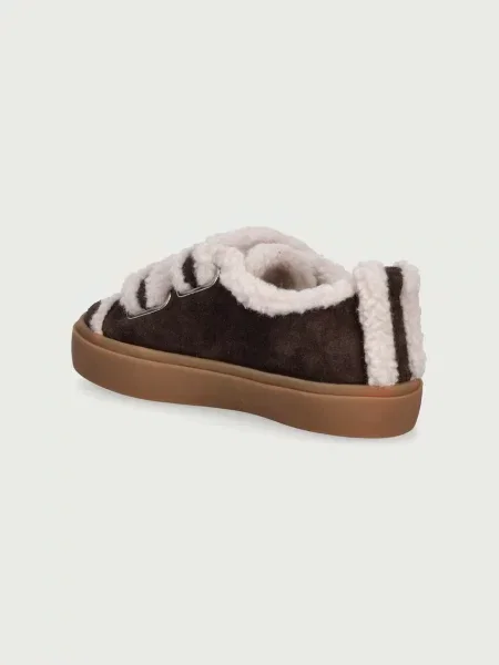 Inuikii SHEARLING LOW VELCRO sportcipő gyerek velúr barna
