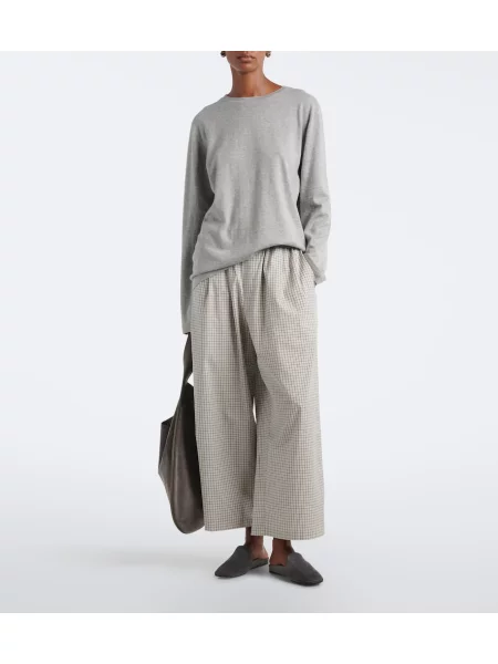 Top Extreme Cashmere din cașmir gri