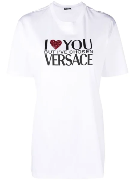 Tricou Versace cu imagine alb