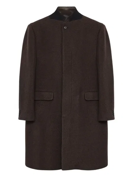 Palton Mm6 Maison Margiela de lână maro