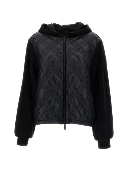 Matlasat hanorac cu glugă Moncler negru