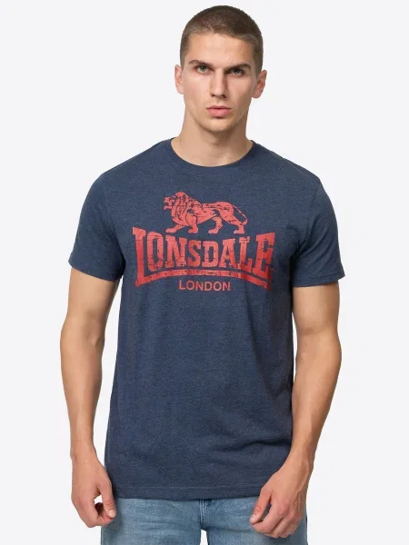 LONSDALE Tricou bleumarin roșu