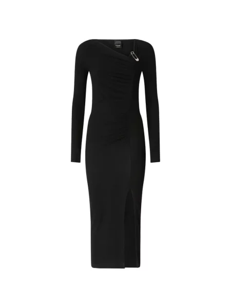 Rochie midi Pinko cu volane negru