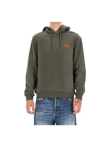 Haftowana bluza A.p.c. zielona