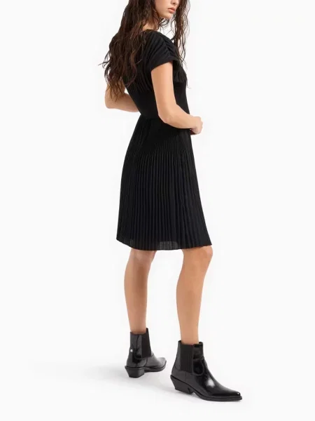 Платье миди Armani Exchange черное