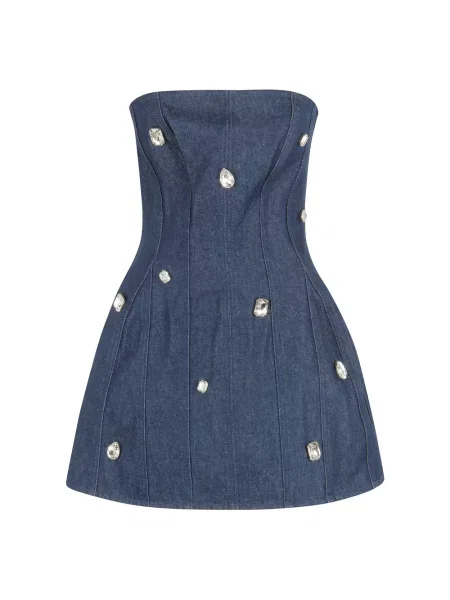 Mała mały sukienka mini David Koma niebieska