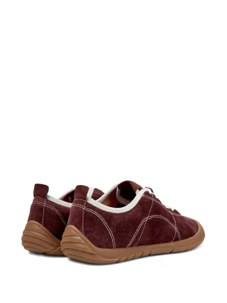 Sneakerși Camper din piele de căprioară roșu