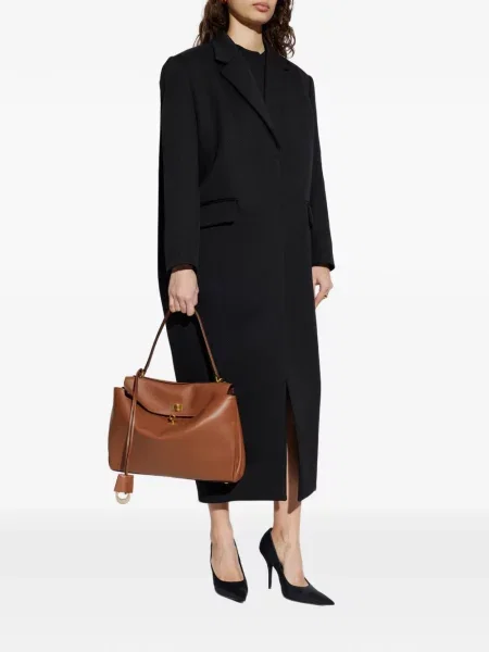 Vilnonis paltas Balenciaga juoda