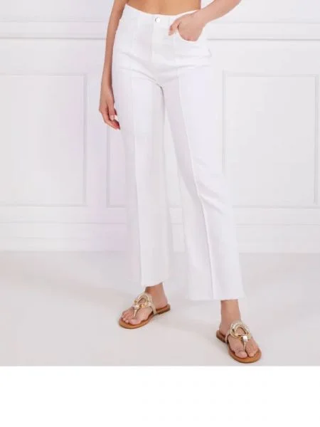 Beatrice B Blugi | Boyfriend fit alb