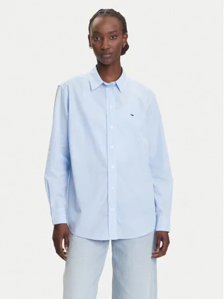 Tommy Jeans Košulja Micro Gingham plava