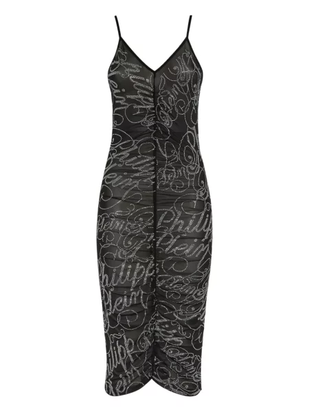 Rochie Philipp Plein cu decolteu în V de costum negru