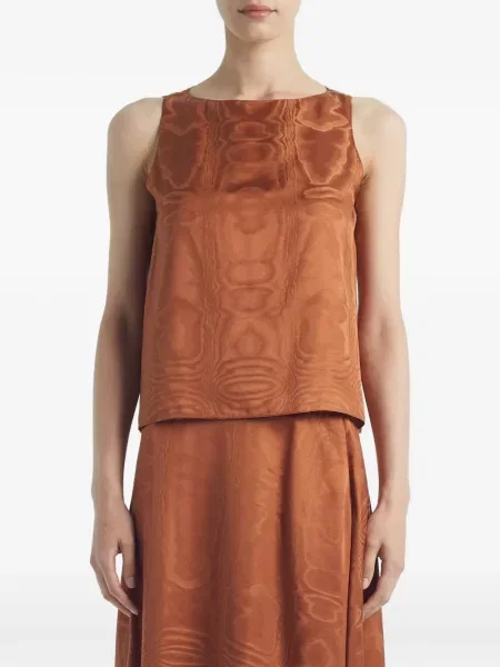 Top Adam Lippes brązowy