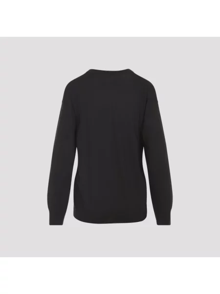 Sweter Loewe wełniany brązowy