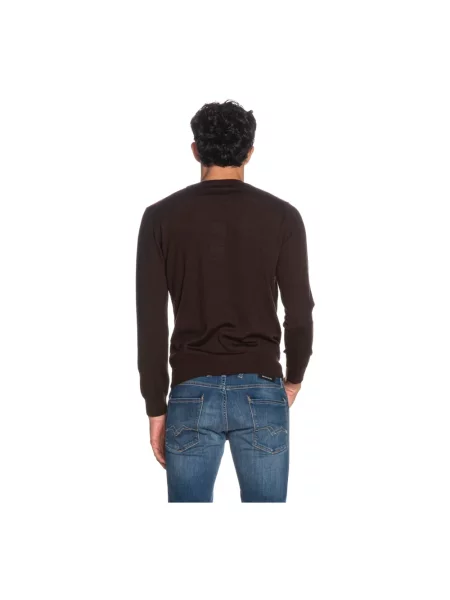 Sweter Lacoste brązowy