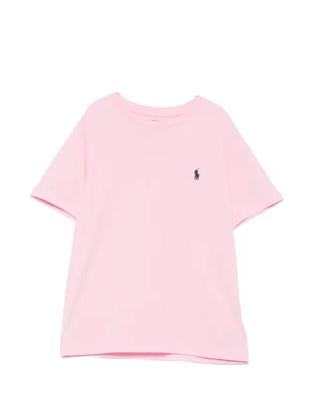 Koszulka polo dziecięca Polo Ralph Lauren różowa