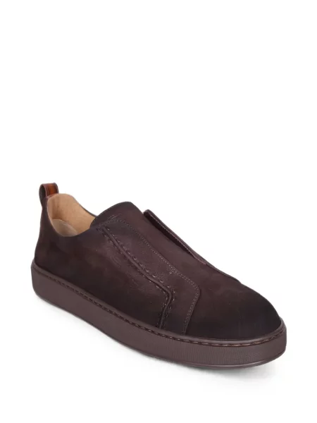 Chiloți Santoni din piele slip-on maro