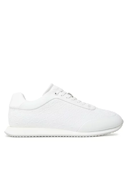 Кросівки Calvin Klein Runner Lace Up Mono Pu Triple Bright White білі