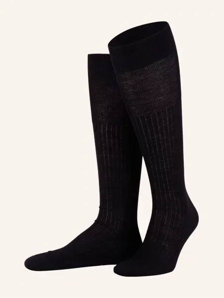 Falke Podkolenky Luxury No. 7 tmavě modrá