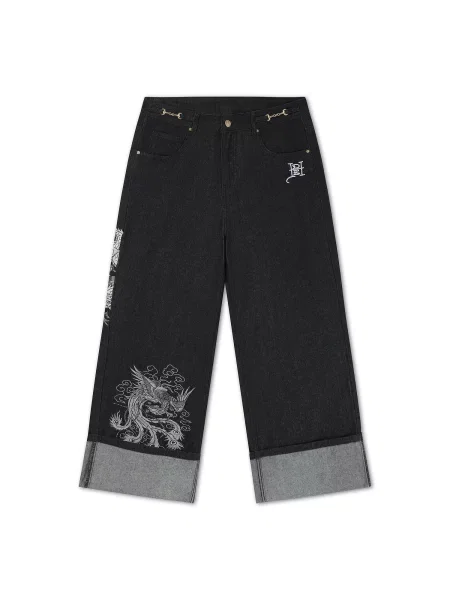 Ed Hardy Jeans negru alb