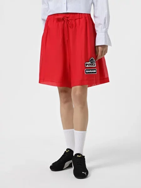 Шорти PINKO Lewis Bermuda Voile Cotone Seta червоний