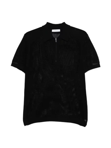 Tricou polo Daniele Fiesoli tricotate negru