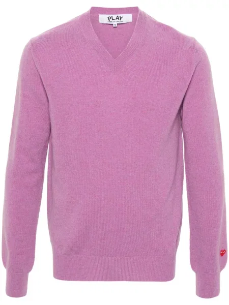 Pulover Comme Des Garcons Play de lână violet