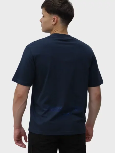Футболка Stone Island з камінням синя