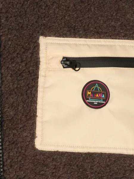 Geacă Mauna Kea din fleece maro