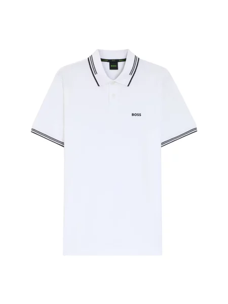 BOSS Green polo Paul biała