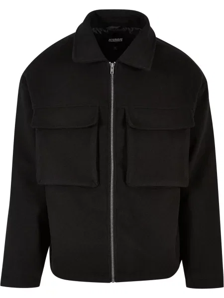 Urban Classics Geacă de primăvară-toamnă negru