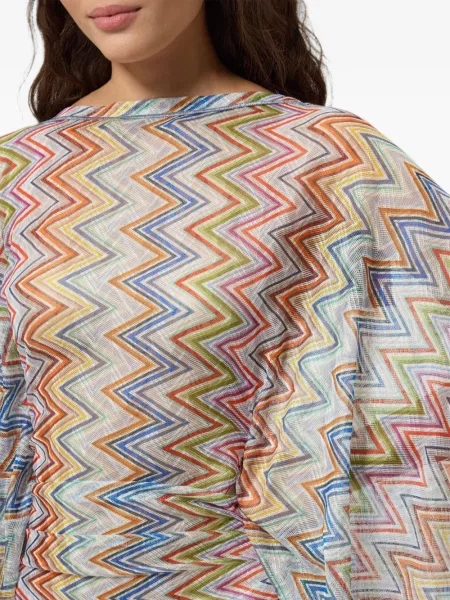 Rochie Missoni tricotate alb