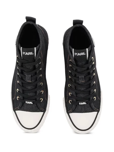 Sneakerși Karl Lagerfeld cu platformă albastru