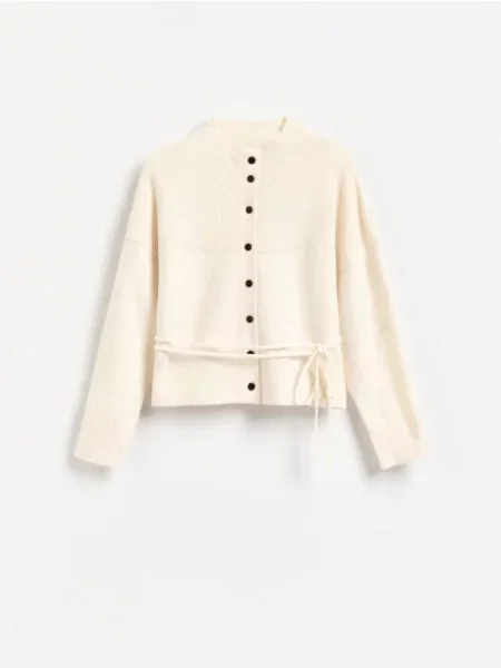 Reserved Cardigan cu amestec de lână nude