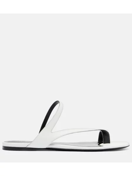 Sandale Khaite din piele alb