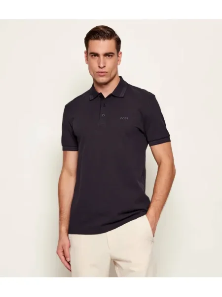 Tricou polo Boss Green albastru