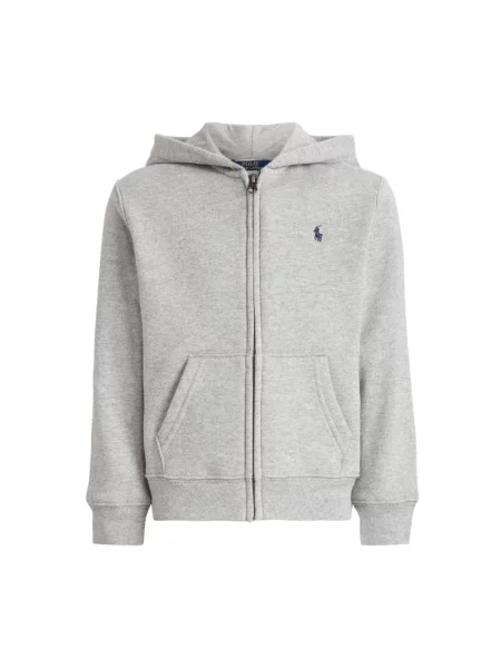 Koszulka polo Ralph Lauren z kapturem szara